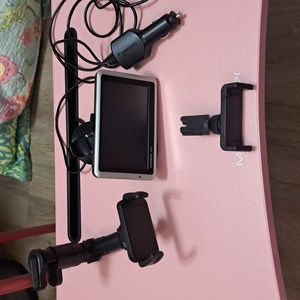 Garmin Nuvi 1300 and Two Phone Holder Clips Bundle